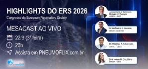 HIGHLIGHTS DO ERS 2026 SER�O DEBATIDOS AO VIVO NO PNEUMOFLIX